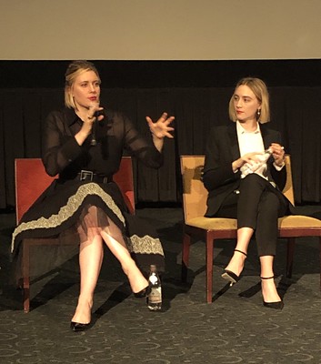 La réalisatrice Greta Gerwig et l’actrice Saoirse Ronan 